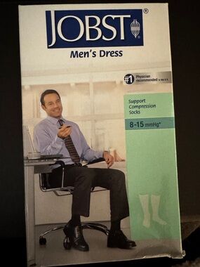 JOBST Men’s Dress Support Compression Socks - Black